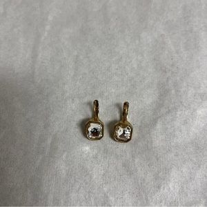 Jade& Jasper Clear Stone Stud Gold Tone Women Fashion Earrings